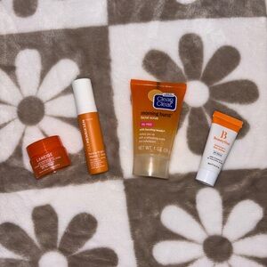 Travel size Vit C skincare bundle Laneige, Olehenriksen, BeautyStat, Clean&clear